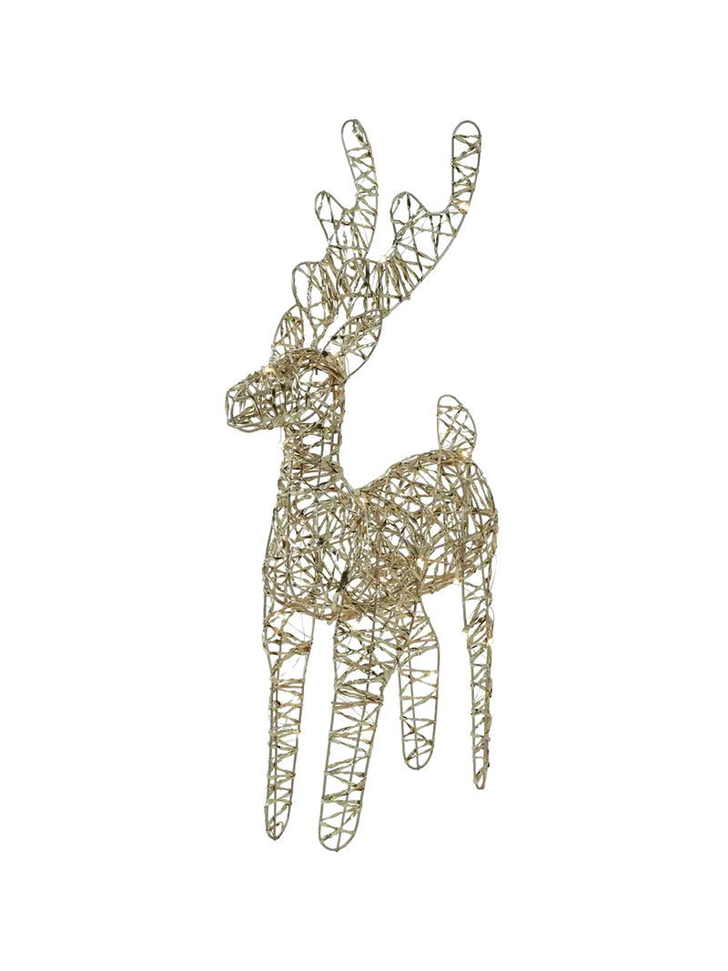 LED-Drahtfigur Hirsch "Dami" Gold