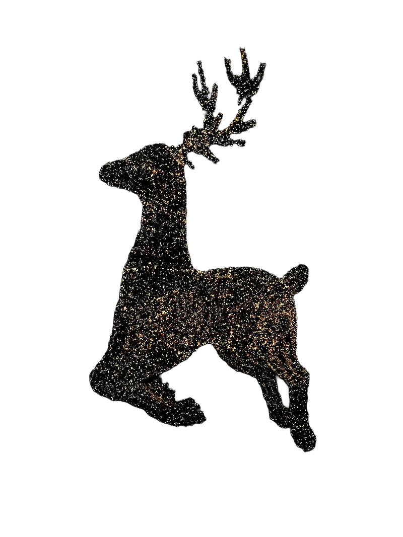 LED-Drahthirsch XXL "Chester" Schwarz