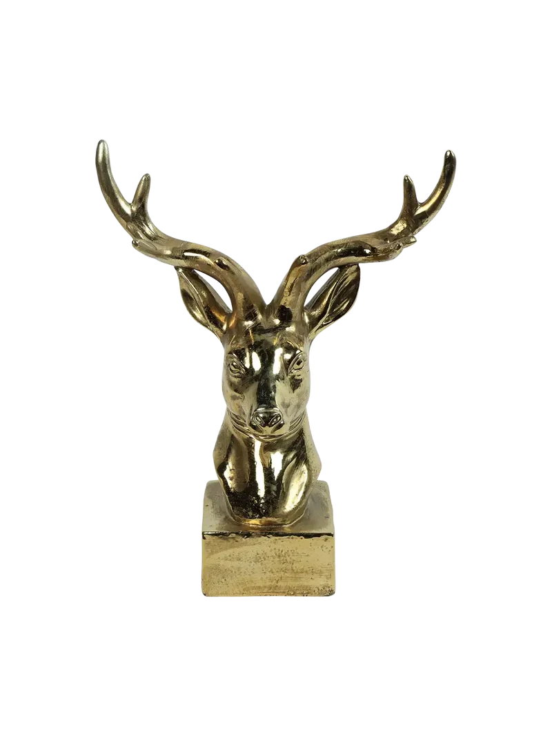 Deko-Hirsch liegend "Isaac" Gold