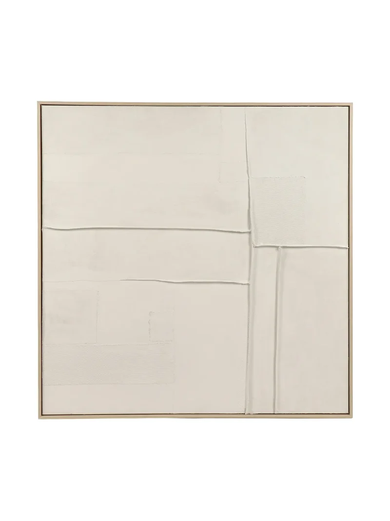 Blanche Wandobjekt – Weiß, 100 × 100 cm
