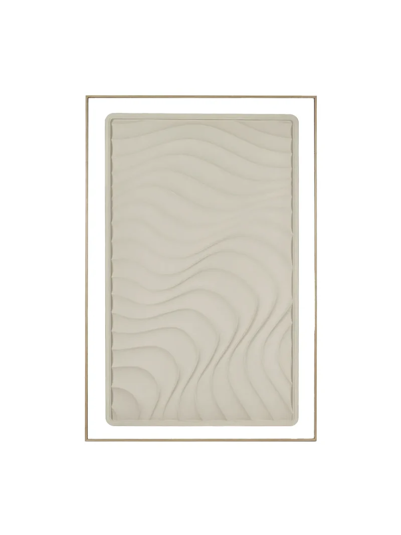 La Marée Basse Wandobjekt I – Beige, 80 × 120 cm