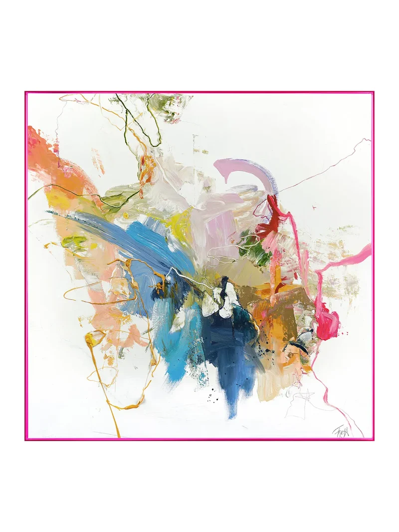 Leinwandbild Confidential Pink | Mixed Paintings