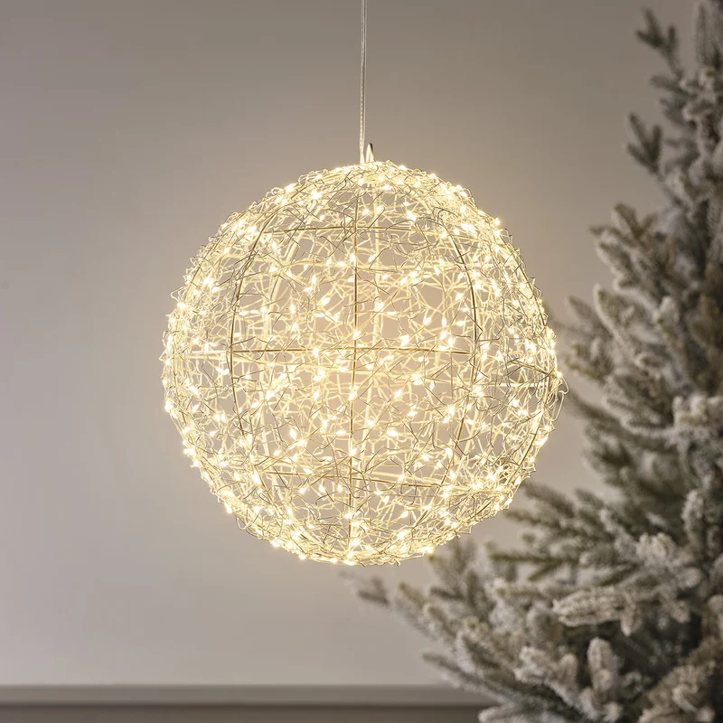 28cm Micro LED Drahtkugel