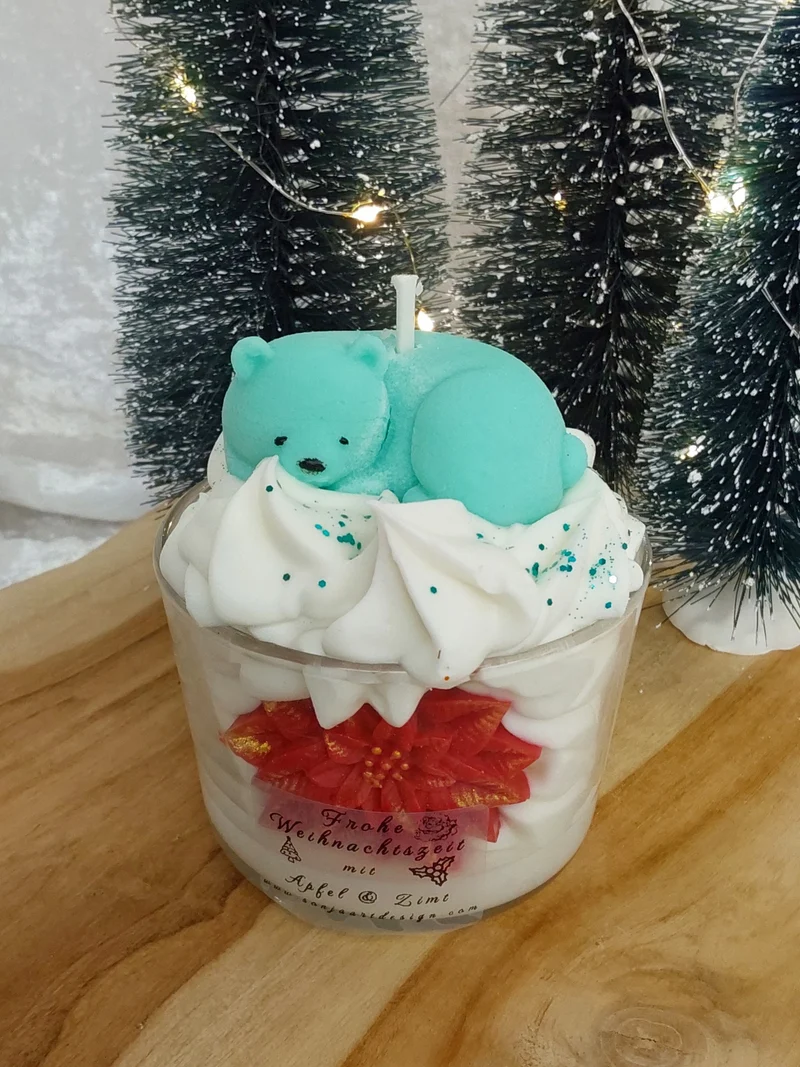 Eisbär Duftkerze