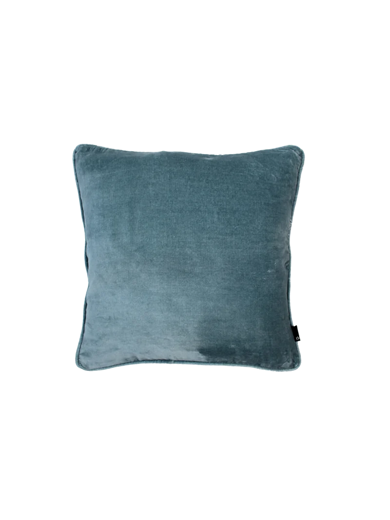 Kissenhülle Velours Bluegrey
