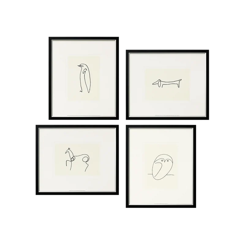 4 Tierbilder im Set
