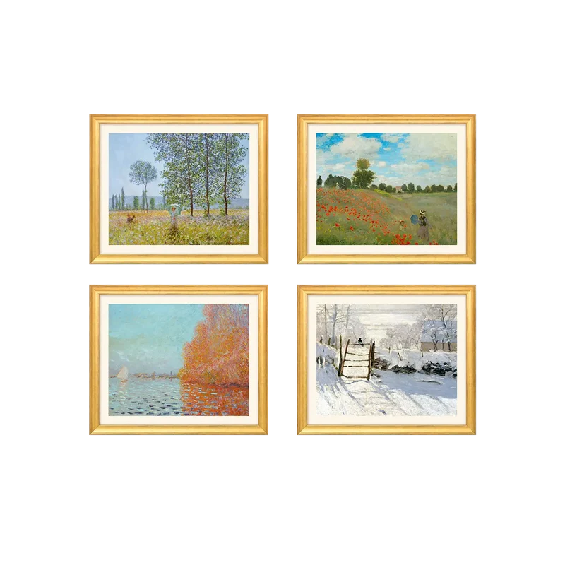 4 Landschaftsbilder im Set