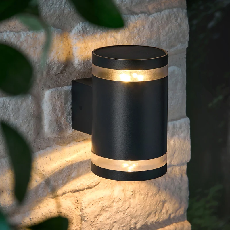 Wentworth Solar-Wandleuchte mit zwei Strahlern