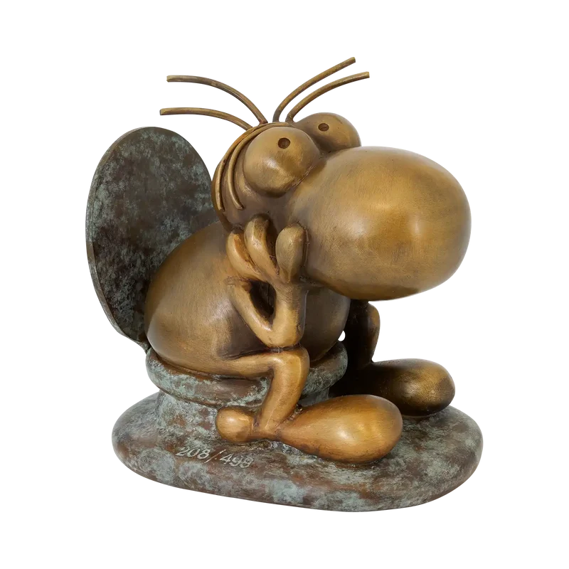 Skulptur 'Think', Bronze