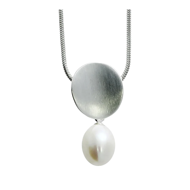 Anhänger Silber mit Süßwasserperlen-Tropfen inkl. Kette