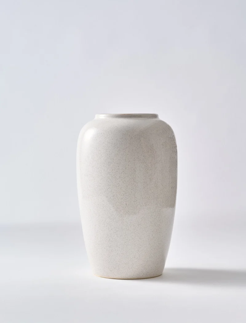Thea Ceramic Vase - White