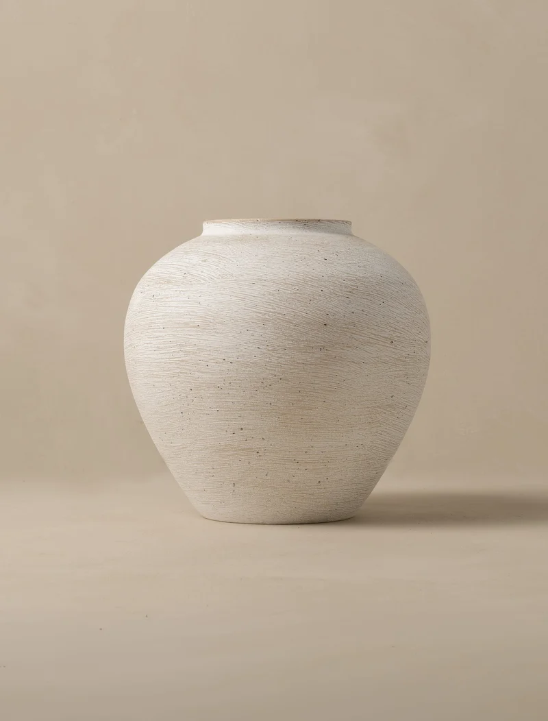 Arina Vase - Brushed white