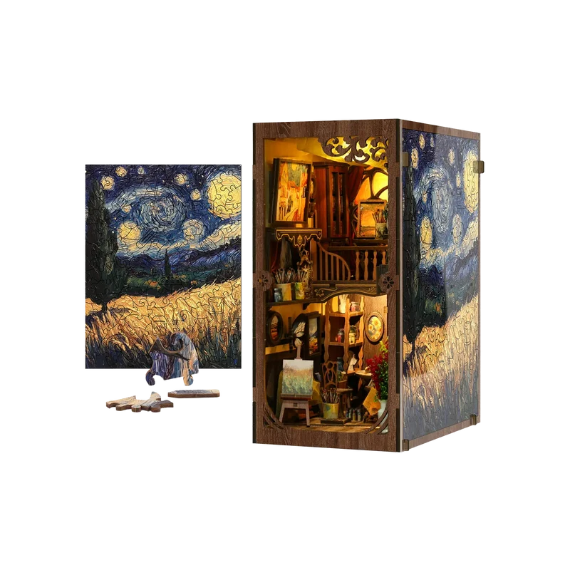 Diorama mit Puzzle Van Gogh