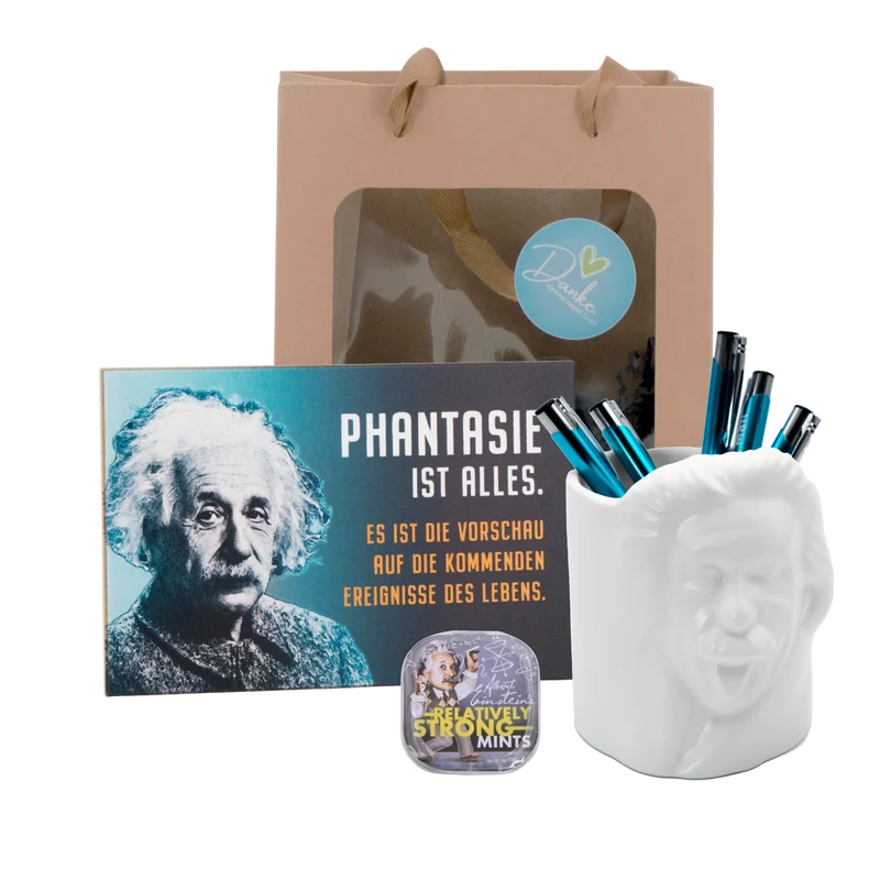 Geschenkset Einstein „Phantasie ist alles“