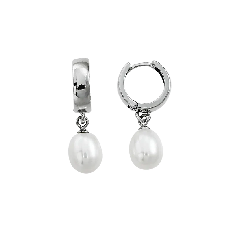 Creole Silber Süßwasserperlen-Tropfen
