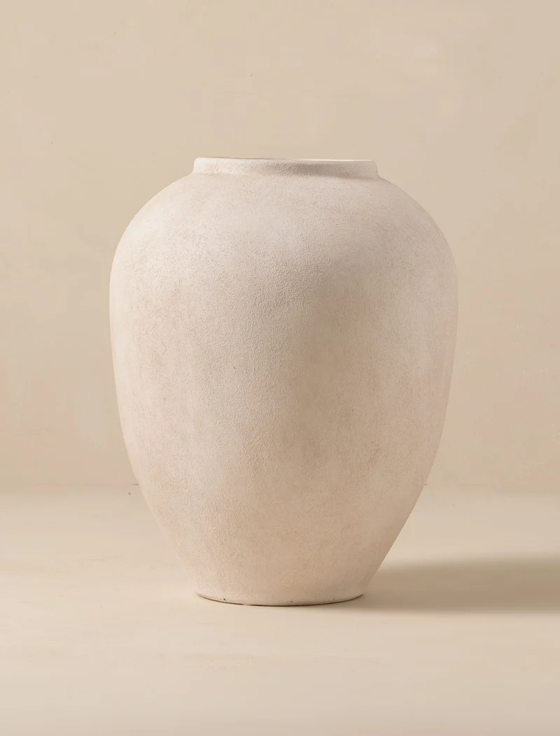 Isla Ceramic Vase - Beige