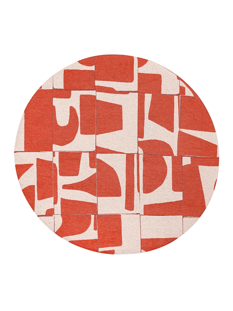 Craft Papercut Rust Runder Teppich