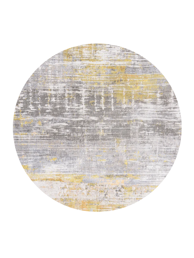 Atlantic Streaks Sea Bright Sunny Runder Teppich