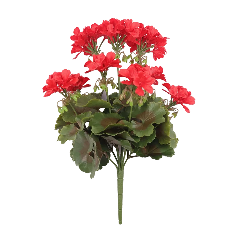 Künstliche Geranie - Perla | 40 cm rot