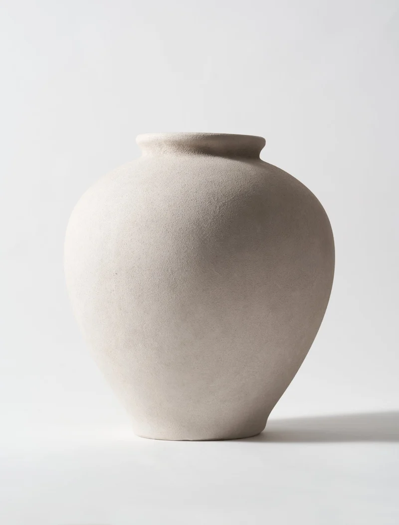 Mila Ceramic Vase - Stone