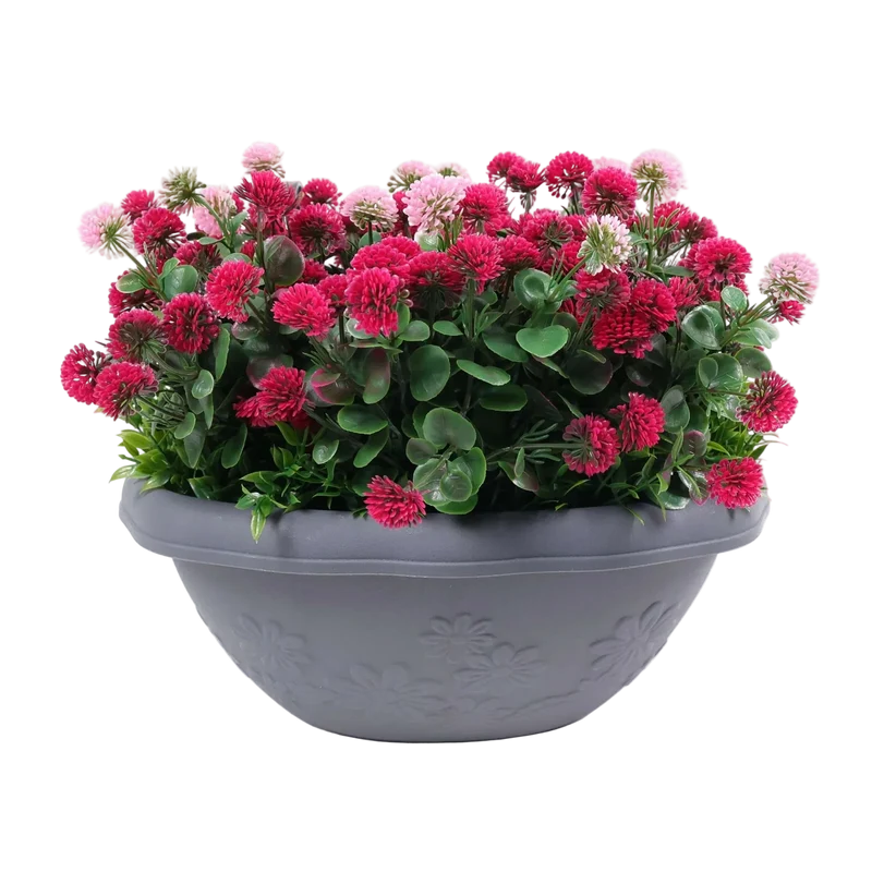 Künstliche Blumen im Balkon Pflanzkasten - Ina | 33 cm rosa