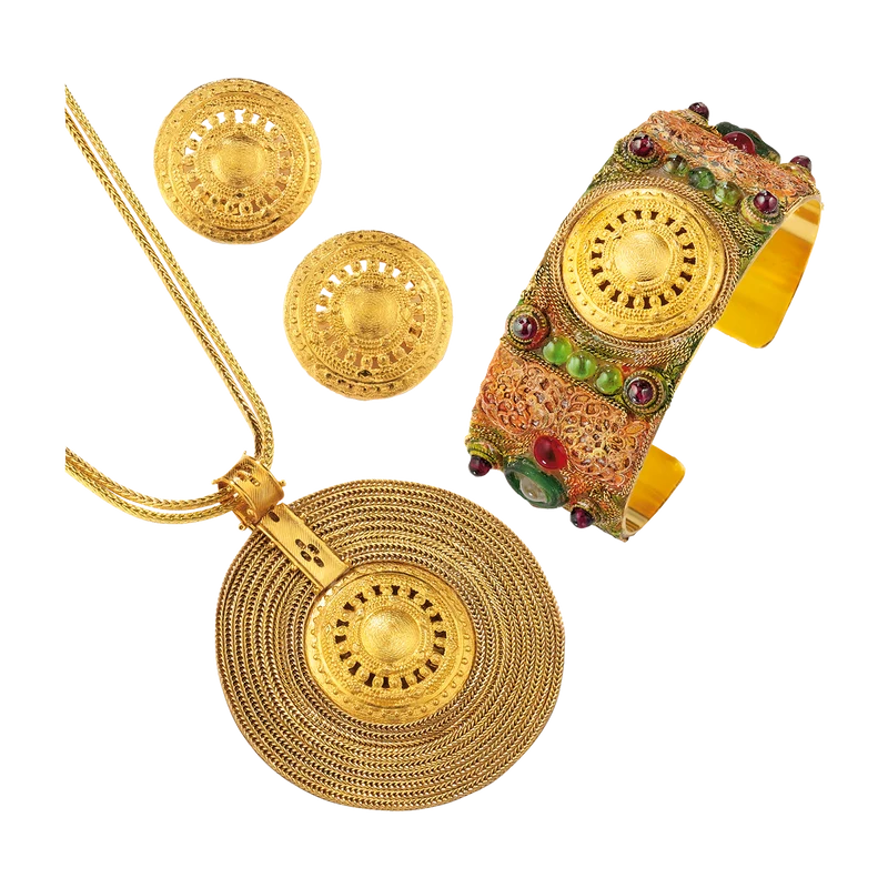 Schmuckset Aton-Sonnenrad
