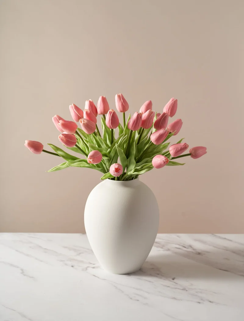 Faux Tulip - Pink (25 Stems)