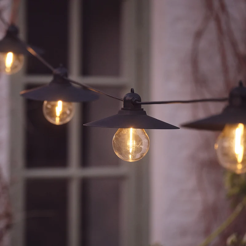 6er Solar Lichterkette Retro