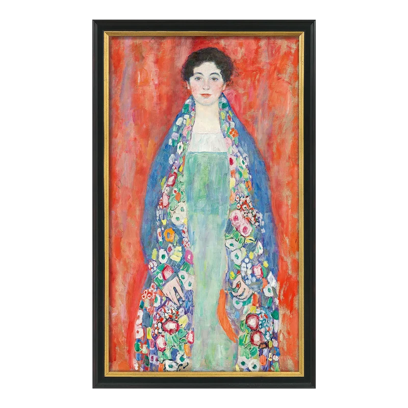 Bild 'Bildnis Fräulein Lieser' (1917) – schwarz-goldfarben gerahmt