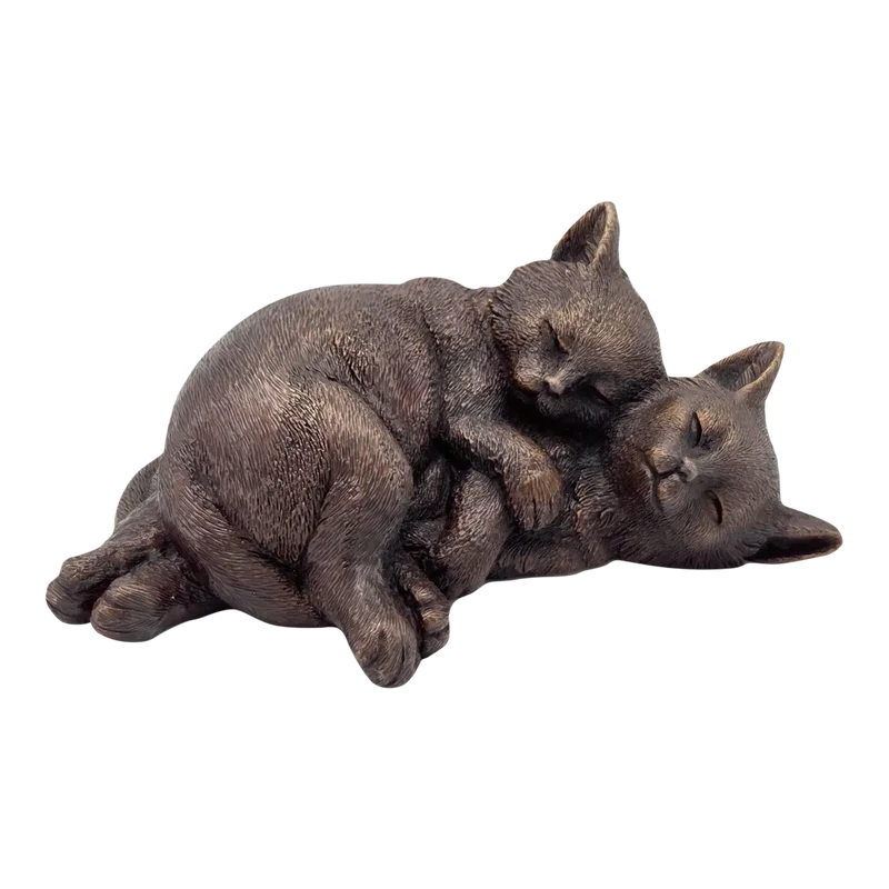 Gartenskulptur Katzenkinder Bronze