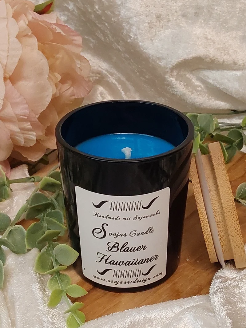 Duftkerze Blauer Hawaiianer
