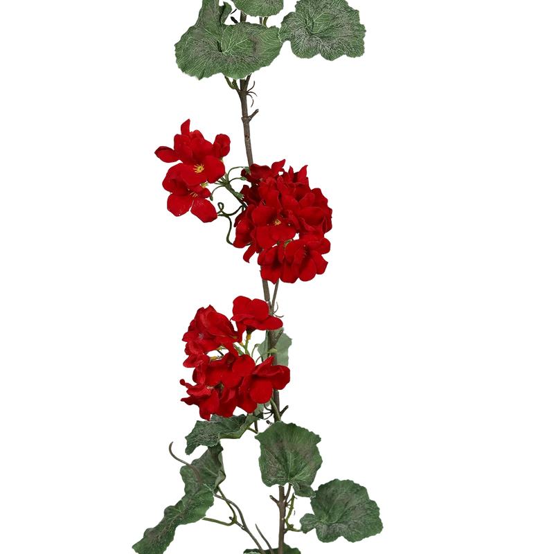 Künstliche Geranien-Girlande - Mulissa | 130 cm