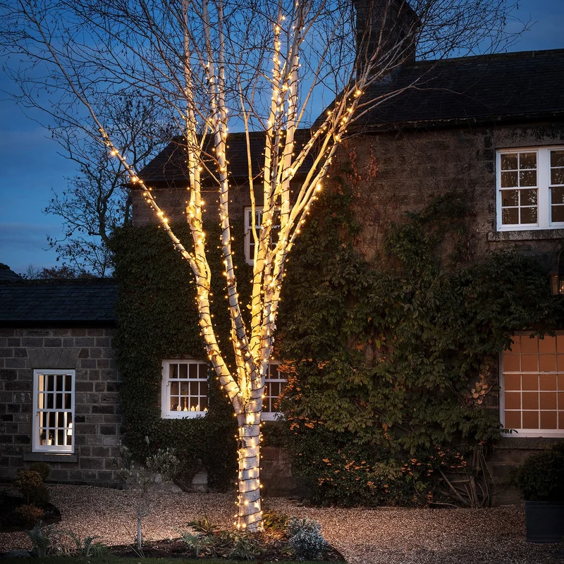 Pro Connect IP67, 115m 1150er LED Lichterkette warmweiß koppelbar schwarzes Kabel