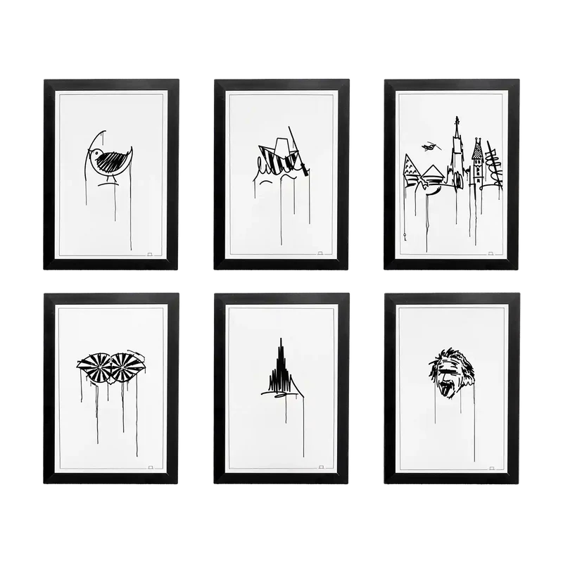 Postkarten Kunstdrucke 6er Set
