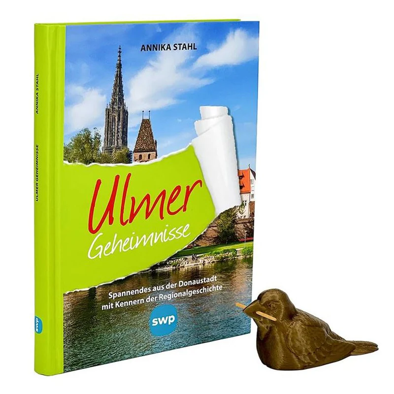Geschenkset Ulmer Geheimnisse mit Ulmer Spatz 3D Druck