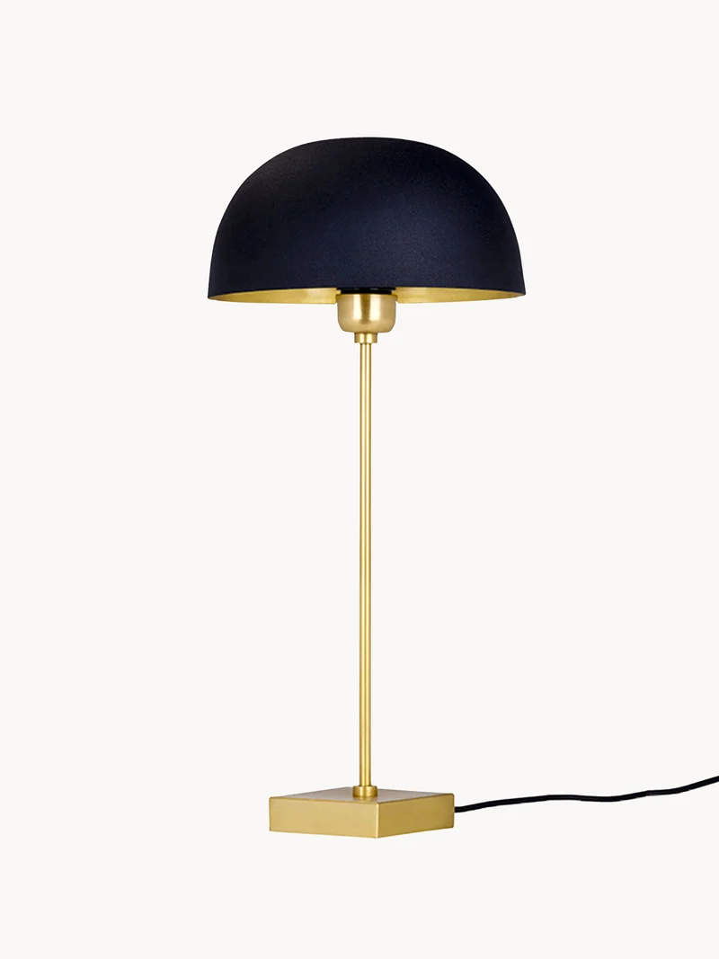 Chelsea Tischleuchte aus Edelstahl – Varianten Nickel & Gold, 54 cm Höhe