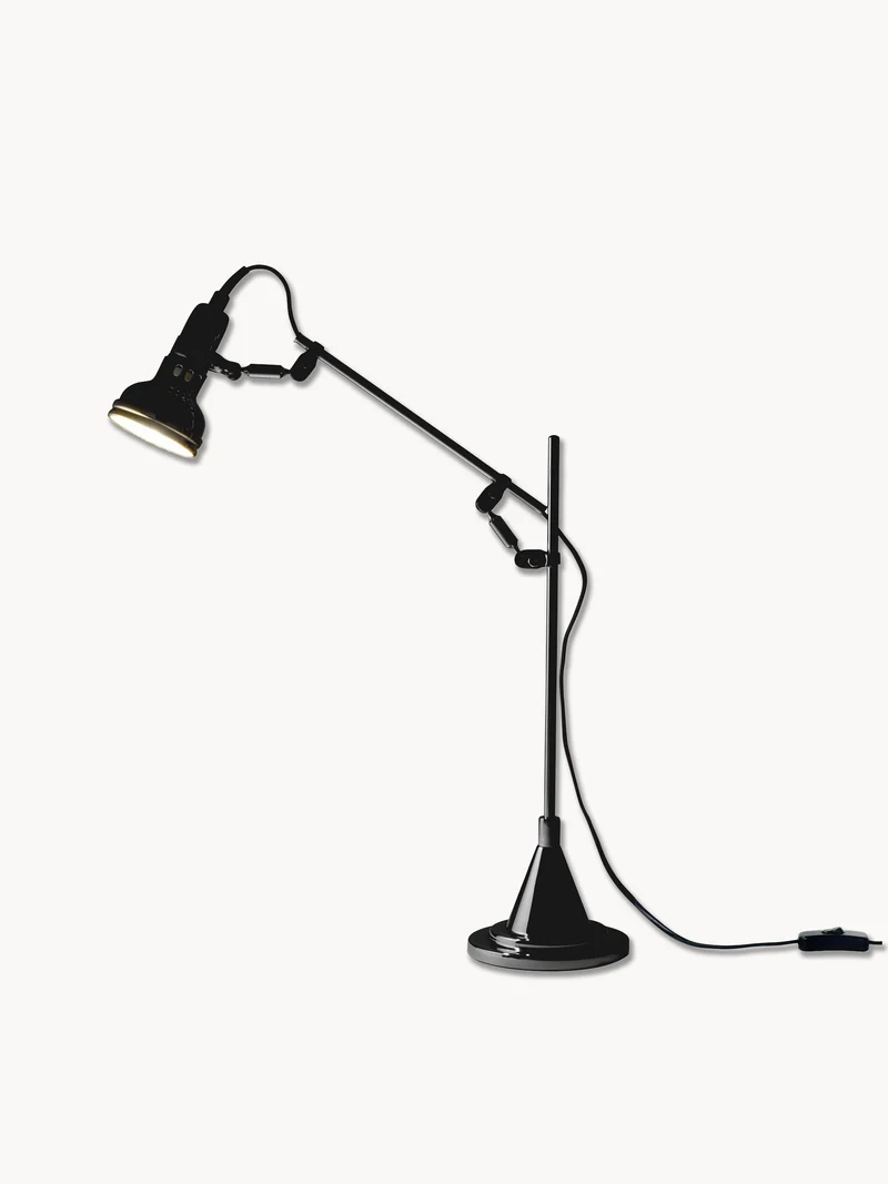 Switch On Tischleuchte – Industrial Chic in klassisch & vernickelt