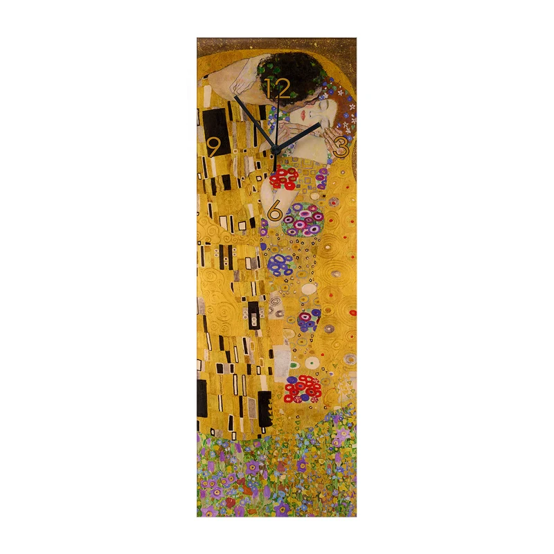 Wanduhr "Der Kuss"