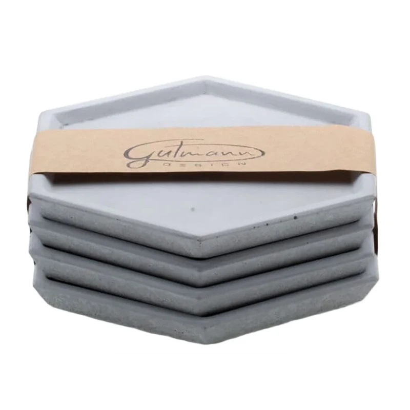Untersetzer Beton eckig - 4er Set
