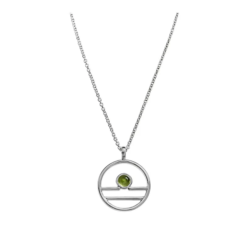 Sternzeichen Waage Kette mit Anhänger aus Silber