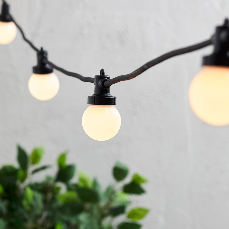 Pro Connect IP67, 105m 210er Party Lichterkette warmweiß koppelbar schwarzes Kabel