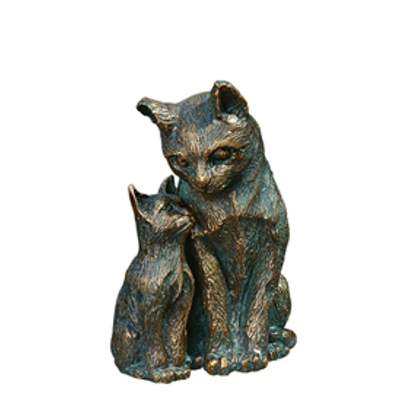 Skulptur "Katze mit Jungem"