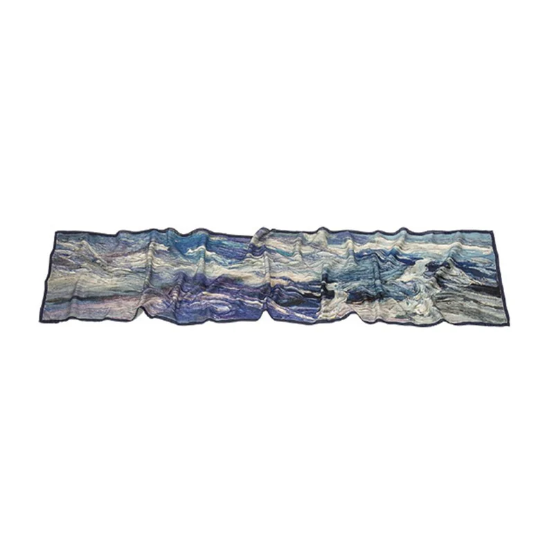 Seidenschal "Himmel über Seenlandschaft"