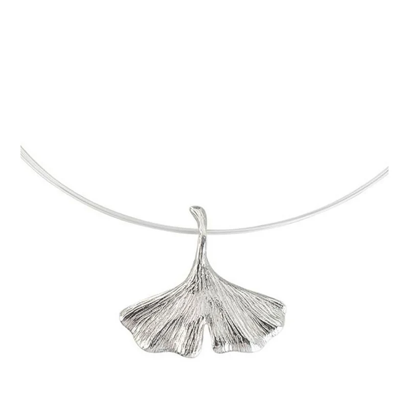 Collier "Ginkgo" Silber