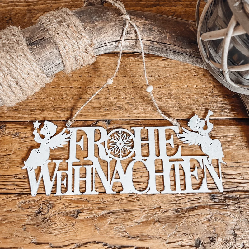 Türschild mit Engeln