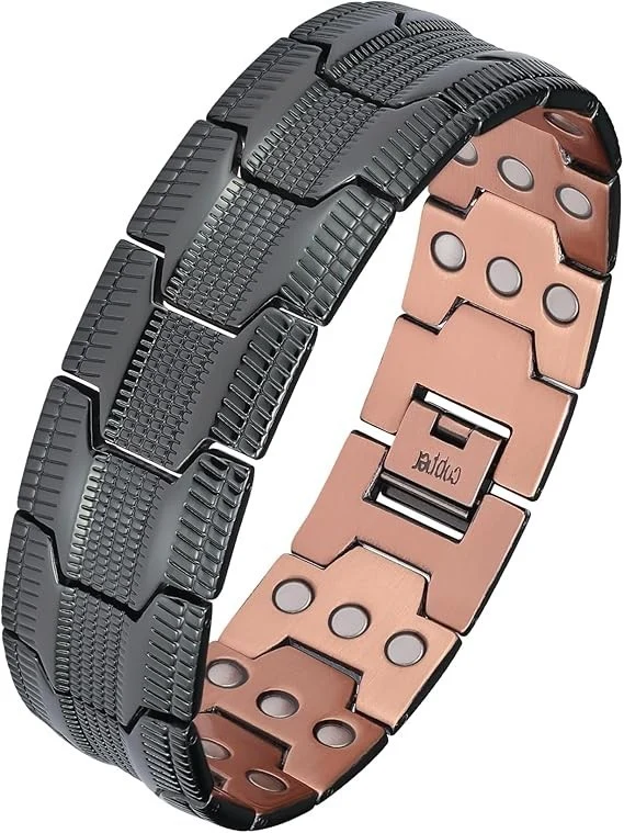 Kupfer Magnetarmband Herren verstellbar Magnet Armband Geschenkbox