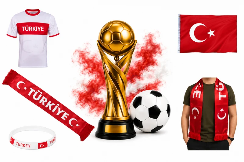 Türkei Fanartikel WM EM Shirt Schal Fahne Armband Horn Auswahl