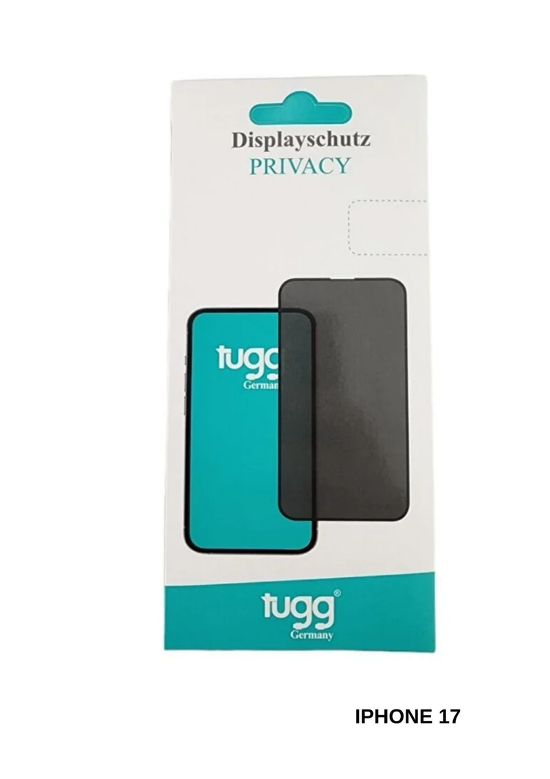 9D Privacy Schutzglas für iPhone 17 Pro Max 17 Pro Sichtschut