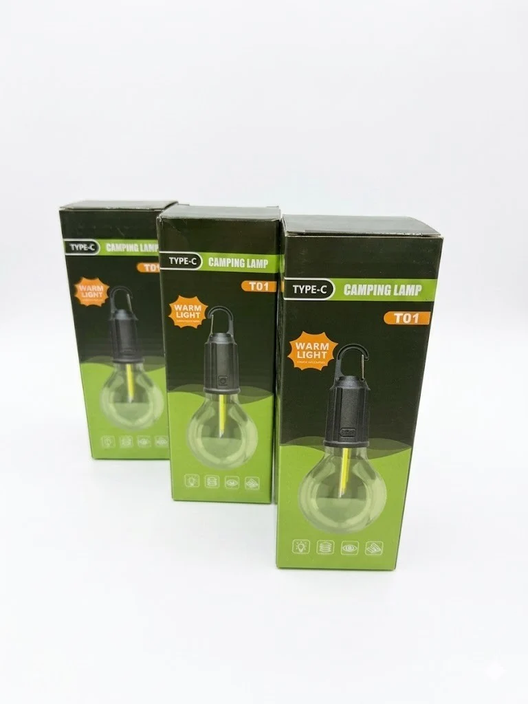 LED Campinglampe Hängelampe USB-C Wiederaufladbar – Camping Licht mit 3 Modi