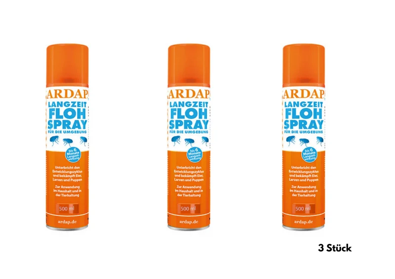 ARDAP Flohspray Umgebung 500ml – Langzeit-Schutz gegen Flöhe und Ungeziefer
